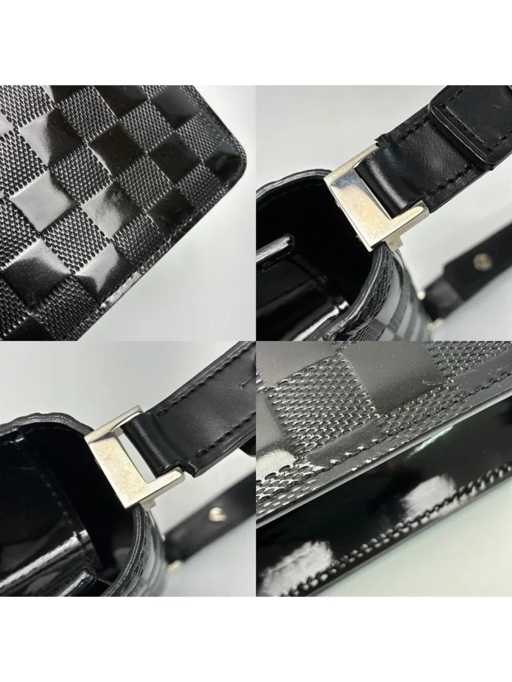 Louis Vuitton Damier Vernis Club Noir Bag